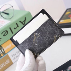  2020 pvc & leather card purse 523685 - 구* 2020 남여공용 pvc & 레더 카드 퍼스 guw0132.size(10cm).블랙