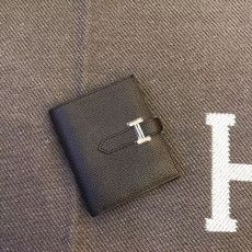 hermes프리미엄에르메* 베안 반지갑 은장 앱송