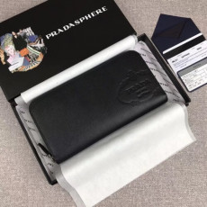  2020 saffiano mens zip round wallet, 2ml317 - 프라* 2020 사피아노 남성용 지퍼 라운드 장지갑,praw0150,20cm.블랙,블루