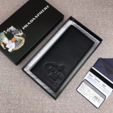  2020 saffiano mens wallet, 2mv836 - 프라* 2020 사피아노 남성용 장지갑,praw0154,19cm.블랙