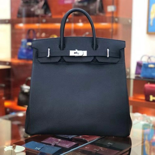 에르메* 버킨 오따꾸르와 카반 은장 40cm 토고 가죽