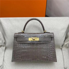 hermes 에르메* 미니 켈리백 19cm 오리지날 악어가죽사용 (100%수작업) h607781