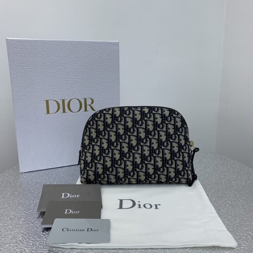  2020 oblique pouch bag ,23cm - 디* 2020 오블리크 여성용 파우치백 diob0440,23cm,다크네이비
