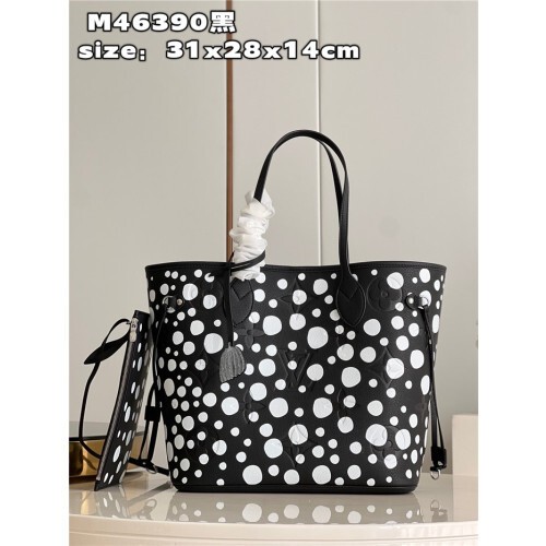  루이비* 쿠사마 야요이 콜라보 네버플 미디움 m46390