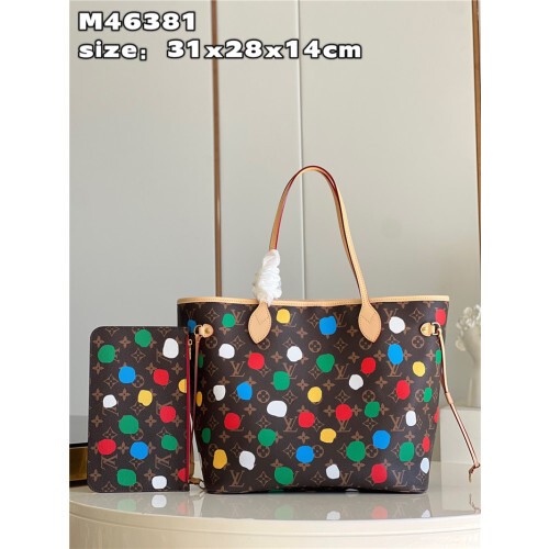  루이비* 쿠사마 야요이 콜라보 네버플 미디움 m46381