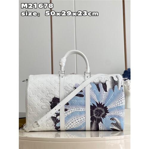  루이비* x 야요이 쿠사마 키폴 50 화이트 m21678