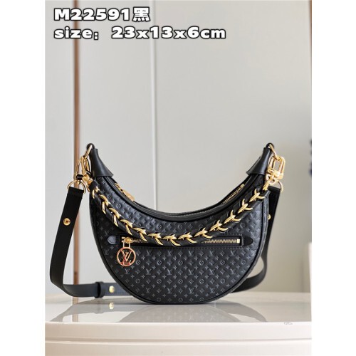  루이비* 루프 모노그램 블랙 m22591