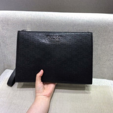  2020 tb leather clutch bag , 30cm - 버버* 2020 tb 남여공용 레더 클러치백 ,burb0403,30cm,블랙