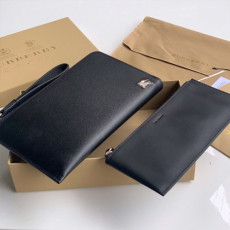  2020 leather clutch bag , 21cm - 버버* 2020 남성용 레더 클러치백 ,burb0409,21cm,블랙,블루