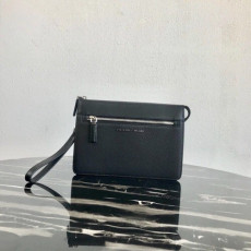  2020 mens clutch bag,26cm - 프라* 2020 남성용 클러치백 2vf001-4,26cm,블랙,그레이,블루