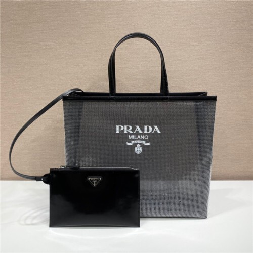  프라* 라지 스팽글 메쉬 카바스백 1bg416