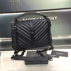 생로* 사첼백 흑니켈 토트&숄더 24cm y87105-2