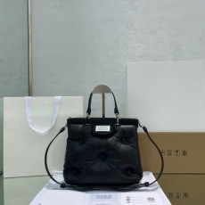 메종 마르지엘* 글램 슬램 숄더 토트백 미듐 33072 블랙