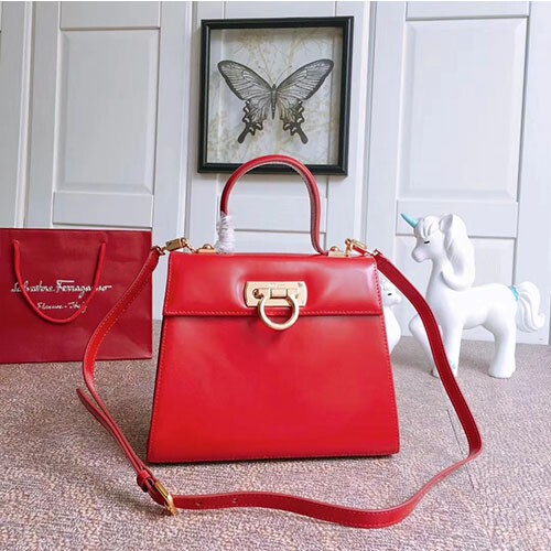 ferragamo페레가* 간치니 탑 핸들백 25cm 21e889-3
