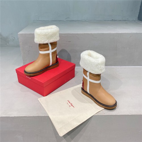 ferragamo 페레가* 여성용 털부츠 f93778-2