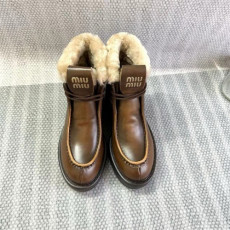 miumiu 미우미* 여성용 털 스노우 부츠 m24474