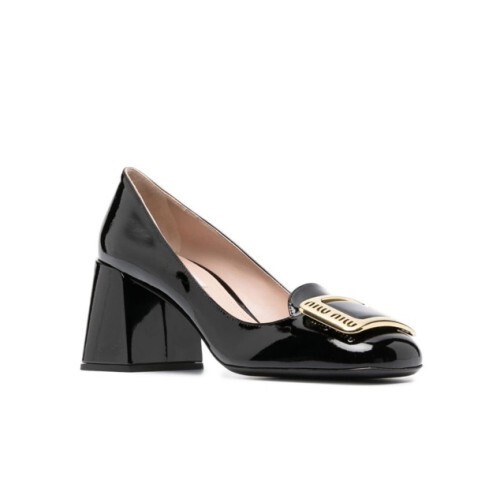 miumiu 미우미* 페이던트 레더 펌프스 구두 (굽7.5cm) m32010