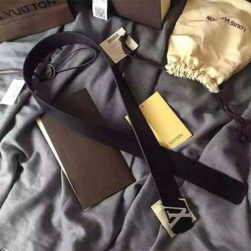 루이비* lv 이니셜 리버서블 카프 레더 벨트 m9887u