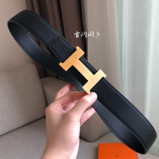 에르메* 남성용 양면 벨트38mm h30774-1
