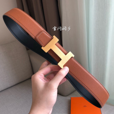 에르메* 남성용 양면 벨트38mm h30774-2