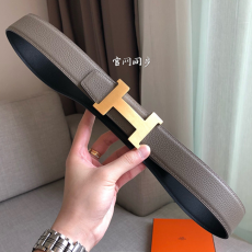 에르메* 남성용 양면 벨트38mm h30774-3