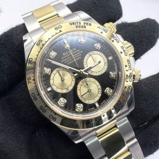 롤렉* 데이토나 40mm 블랙 골드콤비 다이아 8p cosmograph daytona 116503