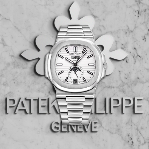 파텍필* 노틸러스 오토매틱 40mm 남성용 화이트다이얼 오토매틱 pat0454 -  nautilus 40mm mens white dail automatic movement