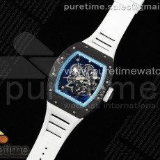 리차드 밀 rm055 ntpt zf 11 blue bezel white crown