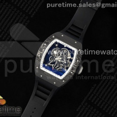 리차드 밀 rm055 ntptti zf 11 white bezel black crown
