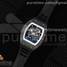 리차드 밀 rm055 ntptti zf 11 white bezel black crown