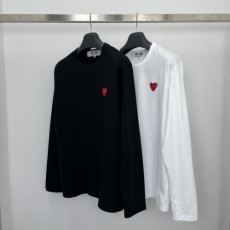 comme des garco** 꼼데가르* 레드와펜 롱슬리브 긴팔티셔츠