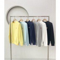 maison kitsun* 메종키츠* 폭스패치 래글런 맨투맨