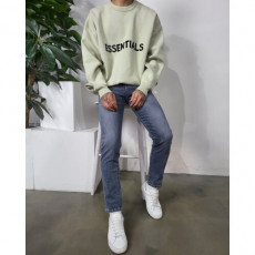 essentials fog 에센셜 고무 패치 니트