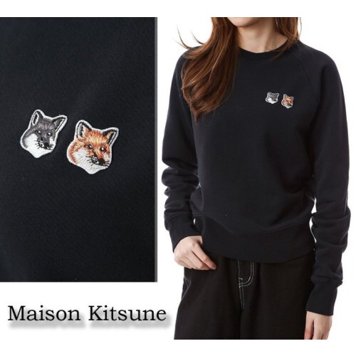 maison kitsun* 메종키츠* 더블폭스 패치 (이지아) 커플 맨투맨