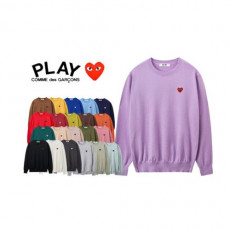 comme des garco** 꼼데가르* f/w 하트 캐시 긴팔 니트 (남녀공용)