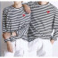 comme des garco** 꼼데가르* 하트 단가라 긴팔 티셔츠