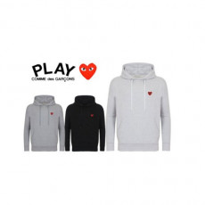 comme des garco** 꼼데가르* 레드와펜 고퀄리티 후드티 (프리미엄)