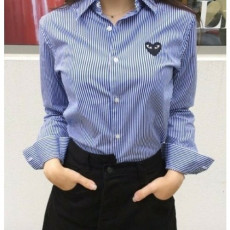 comme des garco** 꼼데가르* 하트 스트라이프 셔츠