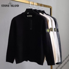 stone islan＊스톤아일랜＊ 패치 베이직 니트