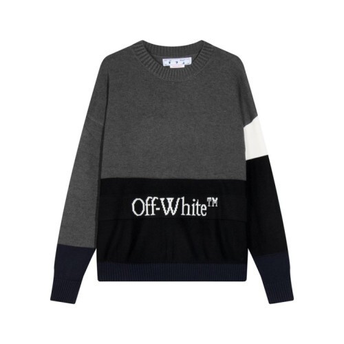  오프화이＊배색 니트