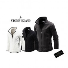 stone islan＊스톤아일랜＊ 블랙패치 후리스 집업