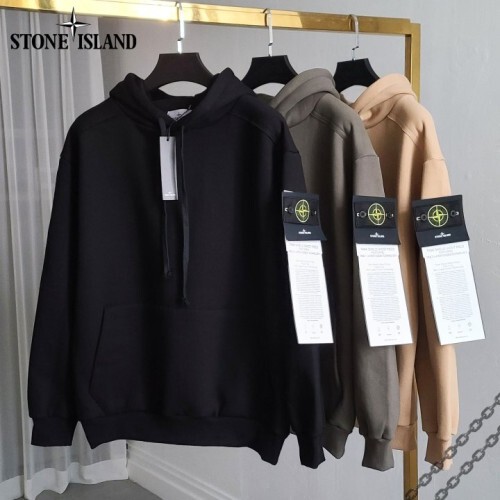 stone islan＊스톤아일랜＊ 어깨라인 기모 후드티