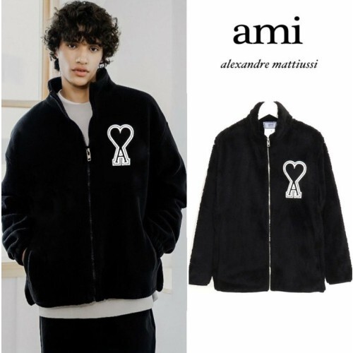 ami 아미 밍크퍼 보플 플리스 커플 자켓