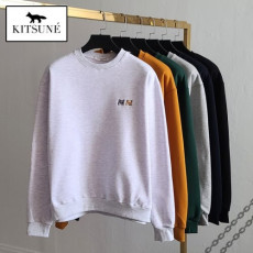 maison kitsun* 메종키츠* 더블폭스헤드 기모 맨투맨