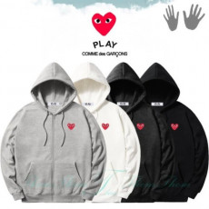 comme des garco** 꼼데가르* 레라 시보리 기모 후드집업