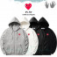 comme des garco** 꼼데가르* 레라 시보리 기모 후드집업