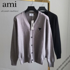 ami 아미 블랙하트로고 가디건