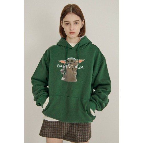  발렌시아* 아기요다 후드티