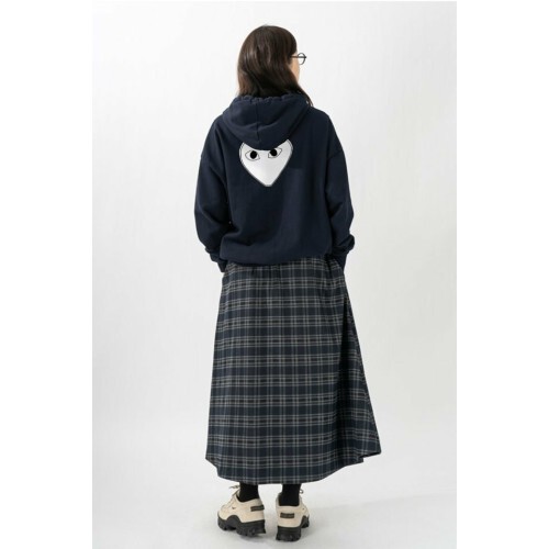 comme des garco** 꼼데가르* 백 화이트 하트 후드티