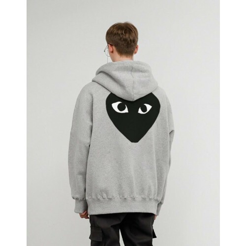 comme des garco** 꼼데가르* 백 블랙 하트 후드티